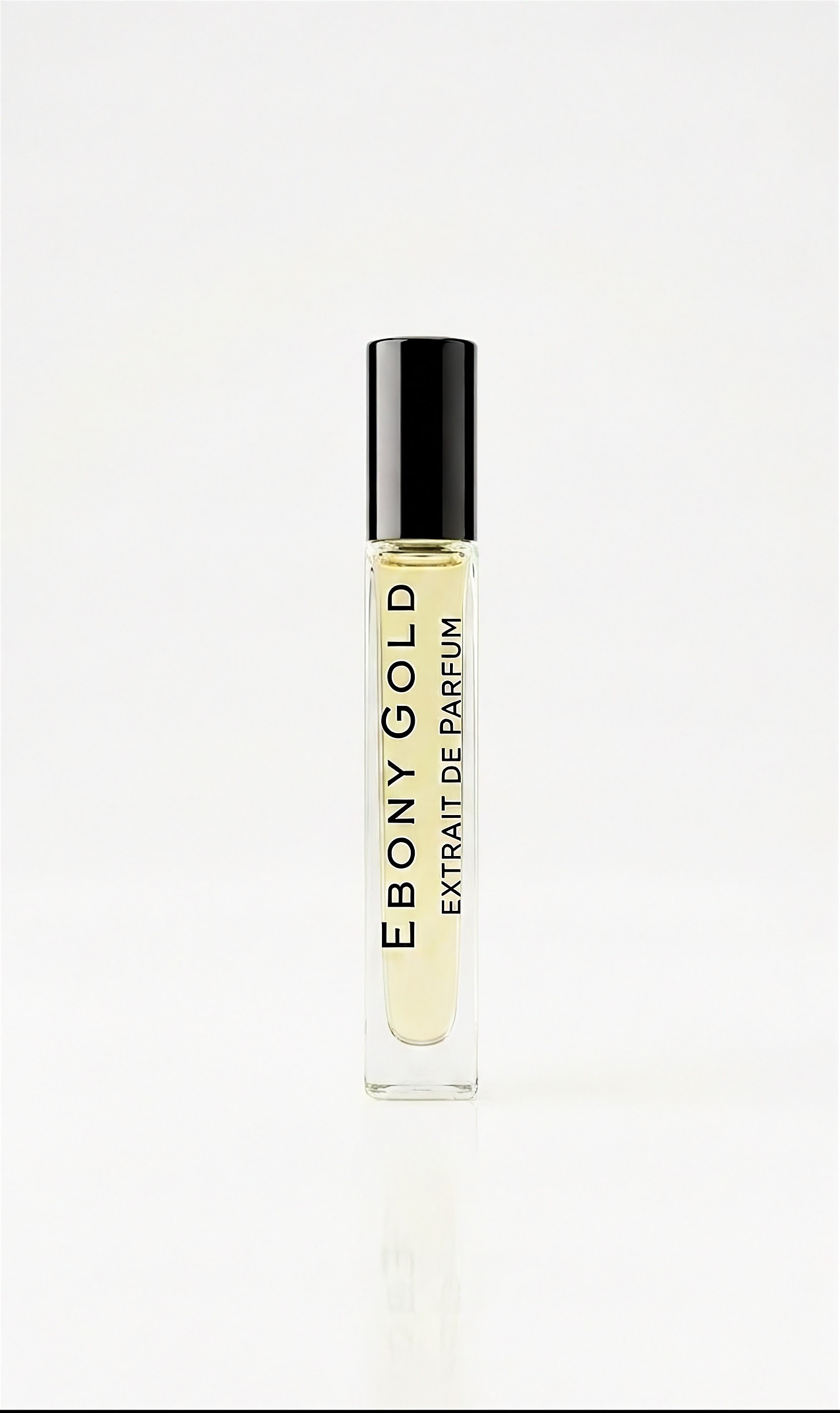 Ebony gold 100ml perfume bottle detail shot by Riva di Oro