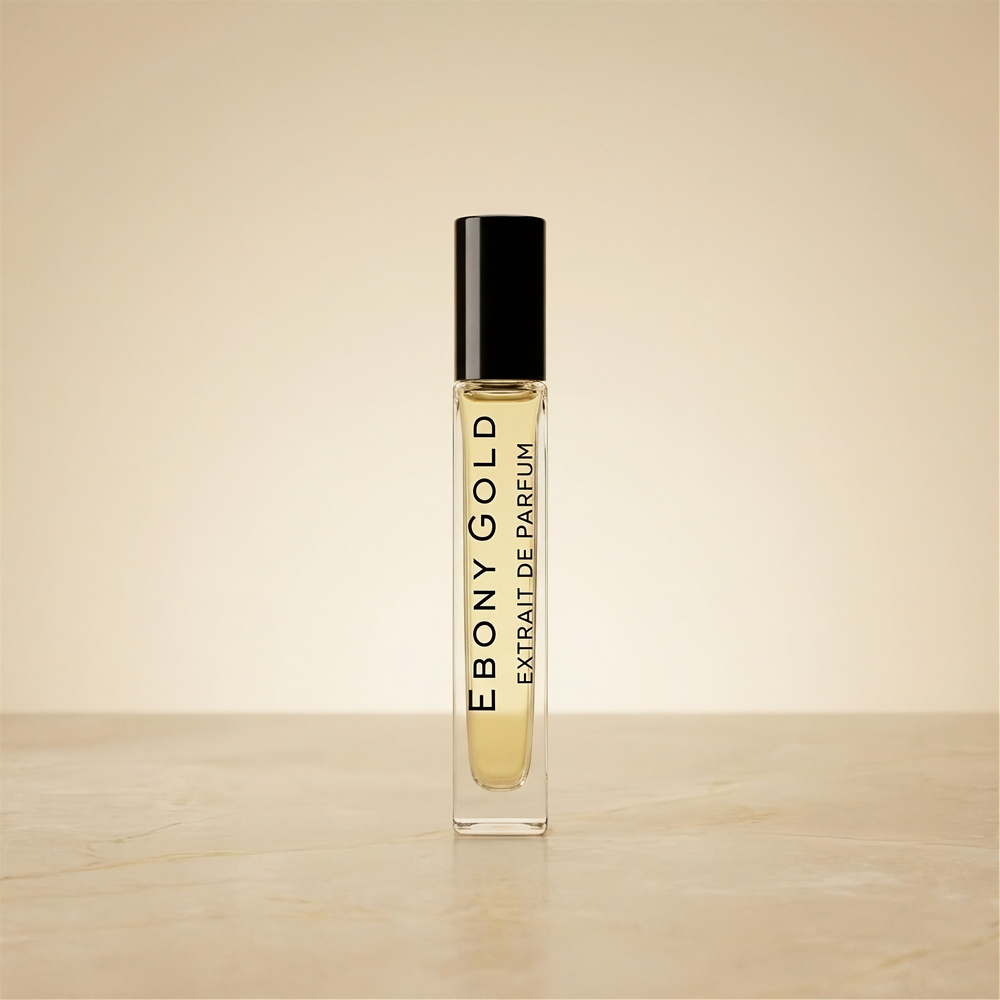 Ebony gold 100ml perfume bottle lifestyle shot by Riva di Oro