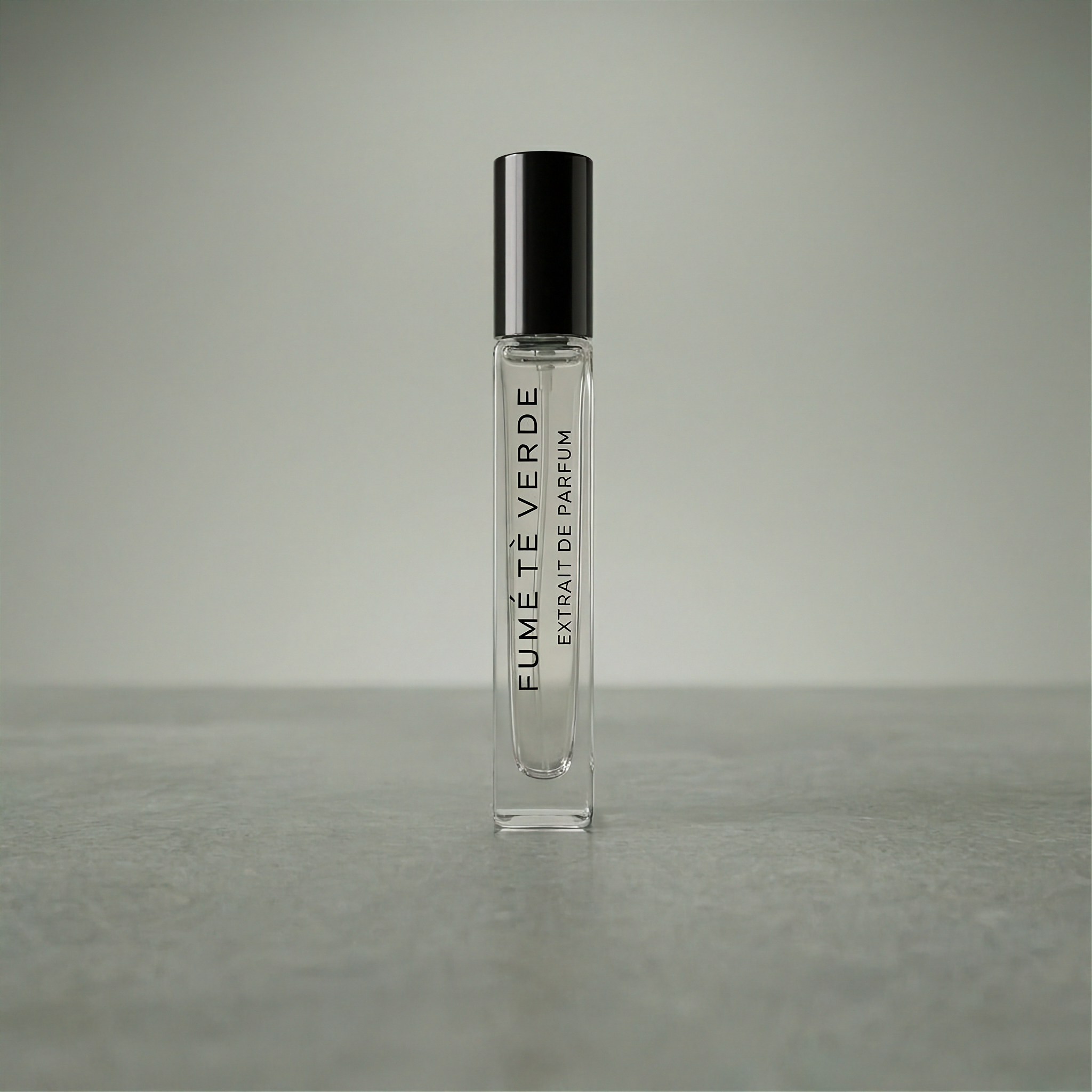 Fumé Tè Verde 100ml perfume bottle lifestyle shot by Riva di Oro