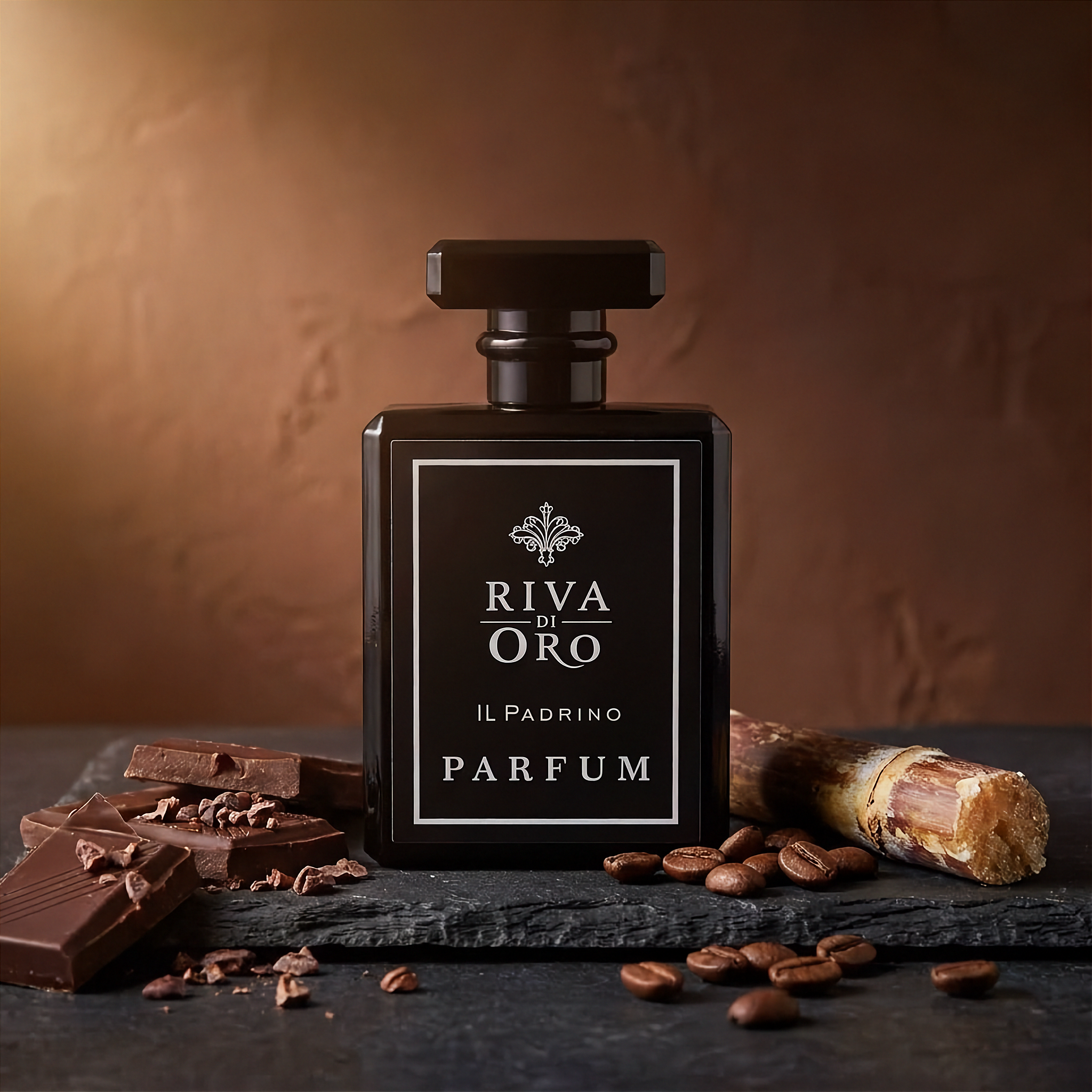 IL Padrino 100ml perfume bottle close-up by Riva di Oro