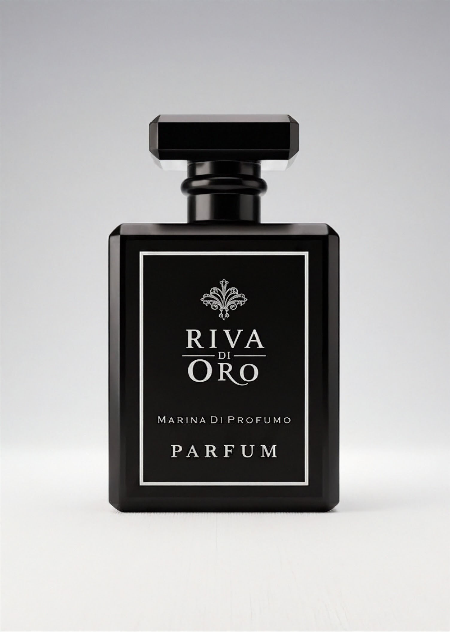 Marina Di Profumo 100ml perfume bottle close-up by Riva di Oro