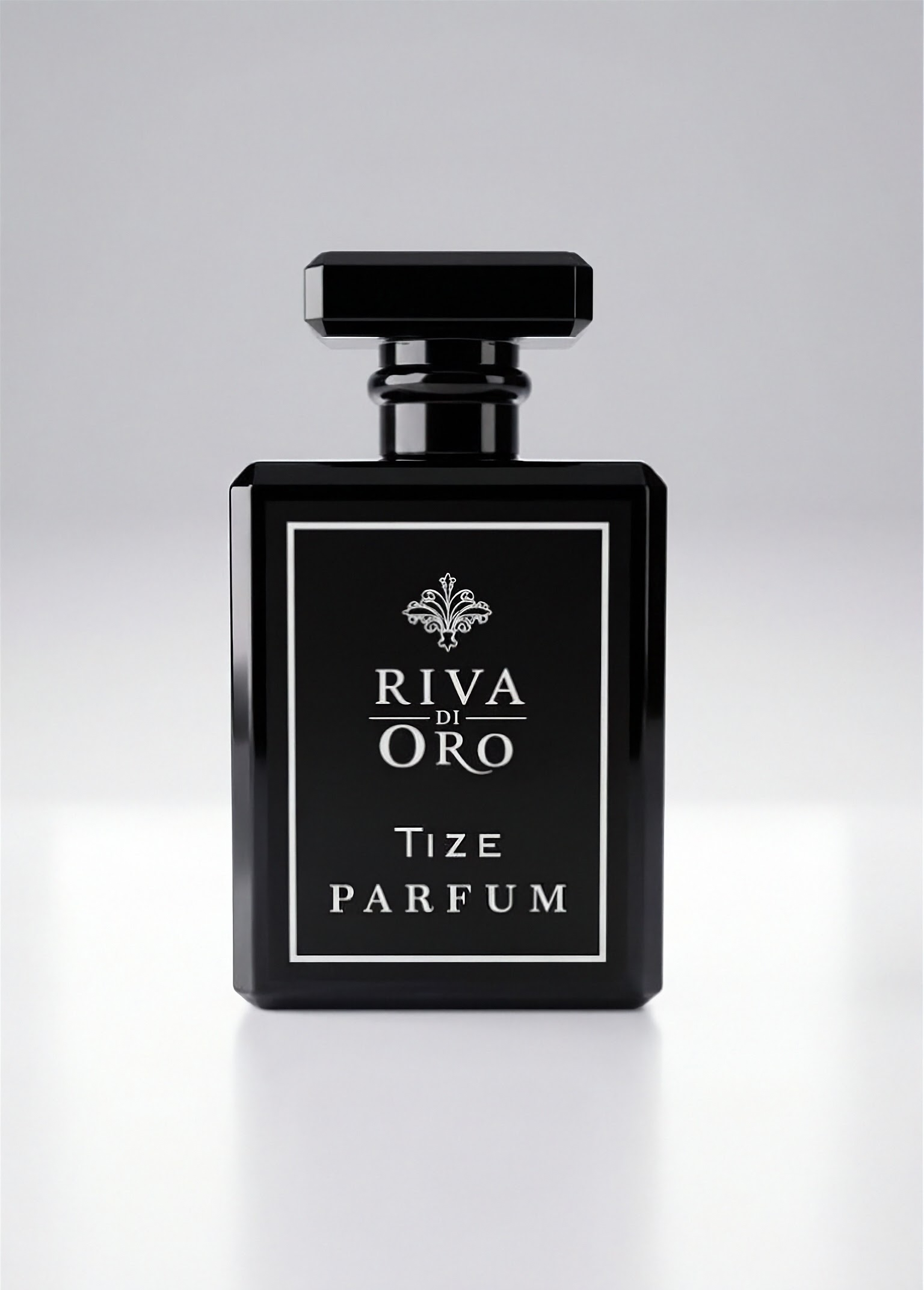Tize 100ml perfume bottle close-up by Riva di Oro