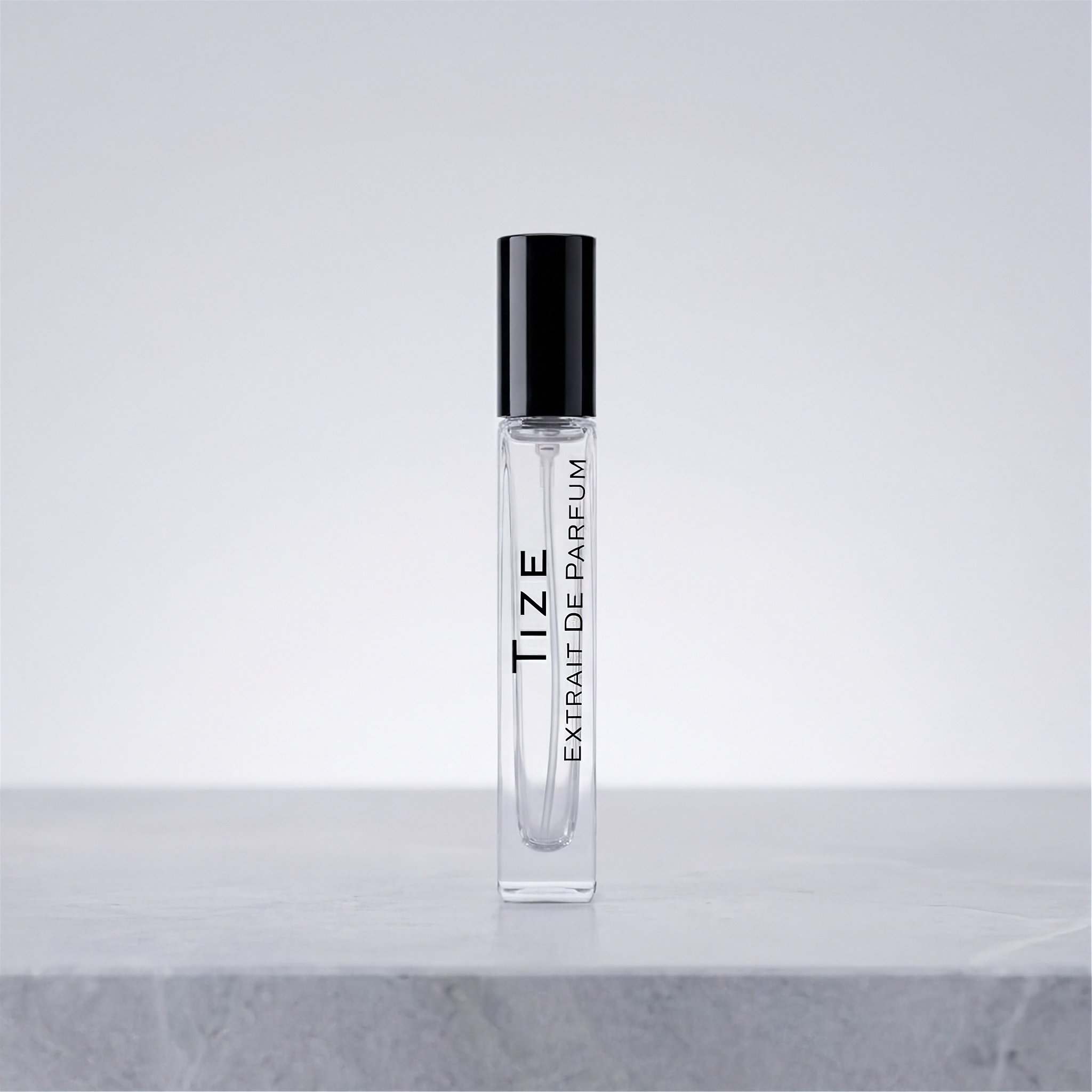 Tize 100ml perfume bottle lifestyle shot by Riva di Oro